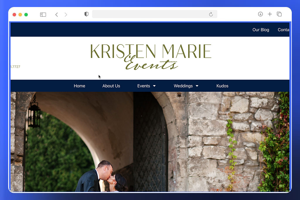 Kristen Marie Events Website