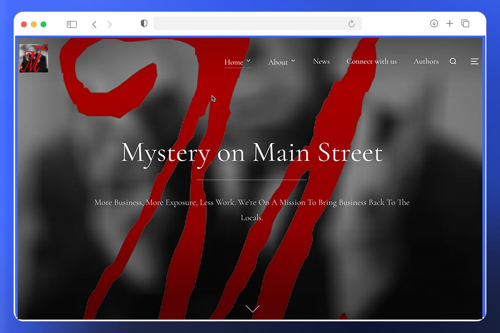 Mystery on Main Street Website